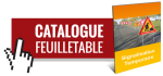 Consulter le catalogue feuilletable de la signalisation temporaire